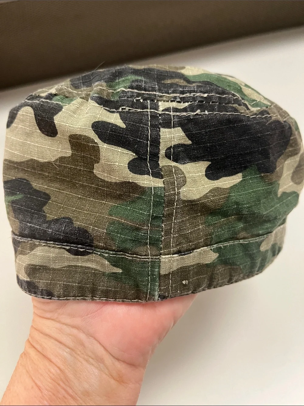 Source Unknown Green Camouflage Military Patch Cap